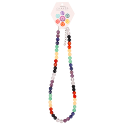 Chakra Round Bead Necklace Chakra Round Bead Necklace